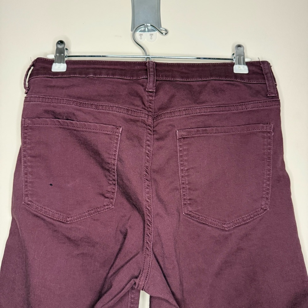 QUINCE Bella Wide Leg Stretch Jeans 28” Inseam in Wine Tasting - Picture 6 of 9
